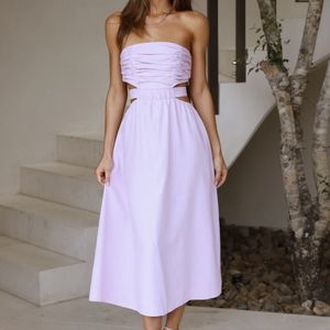 Hello Molly Cookie Baby Maxi Dress Lilac - XS